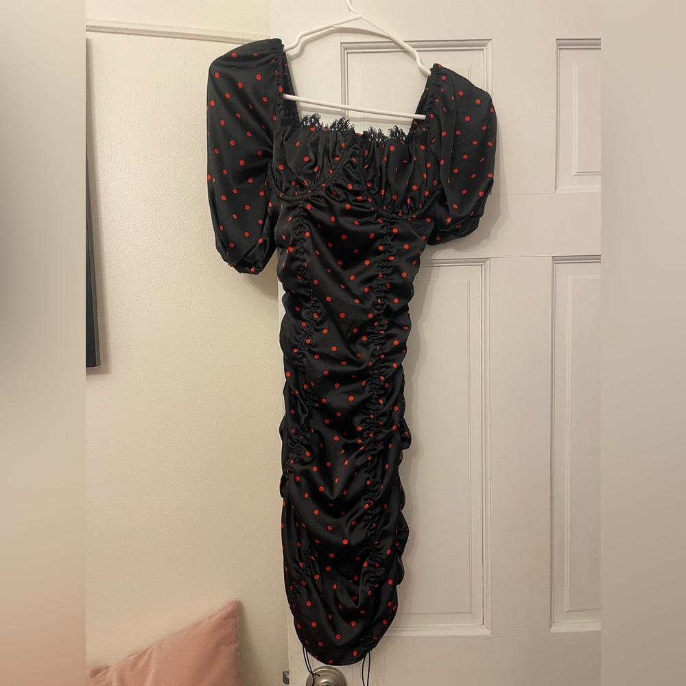 Black mini dress